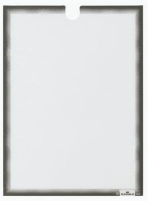 Durable Document Holder A4 Self-Adhesive - UV-Resistant and Removable - Perfect for Internal Signage Displays - Pack of 5 Frames - Grey