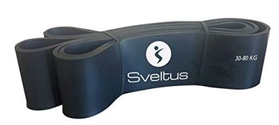 Sveltus Power Band Black 30-80 kg Volwassen Unisex One Size