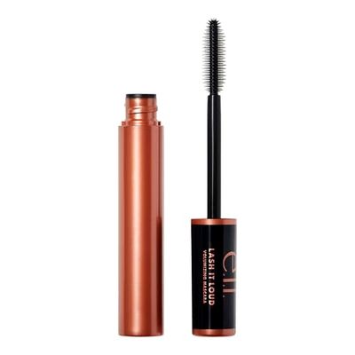 e.l.f. Lash It Loud Mascara, Volumizing Formula for Mega Volume Lashes, Creates Fuller & Bolder Eyelashes, Intensely Pigmented, Deep Brown, 1.1 Oz