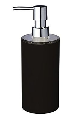 Ridder Dispensador de sabão tátil, poliresina, preto, 6,7 x 6,7 x 19 cm