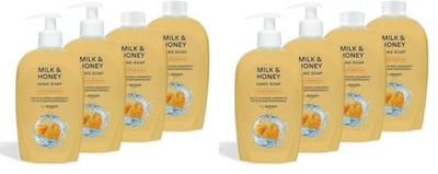 by Amazon, Sapone per le mani al latte e miele, 4 x 500 ml (Confezione da 2)
