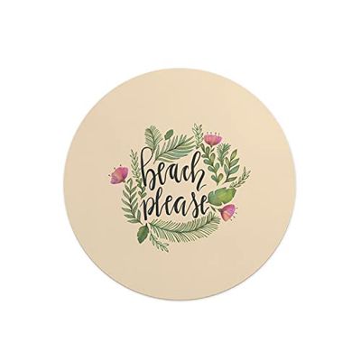 Questo Casa, Round Digital Printed Mouse Pad, Non-Slip Base, for Office and Home, Diameter:22cm