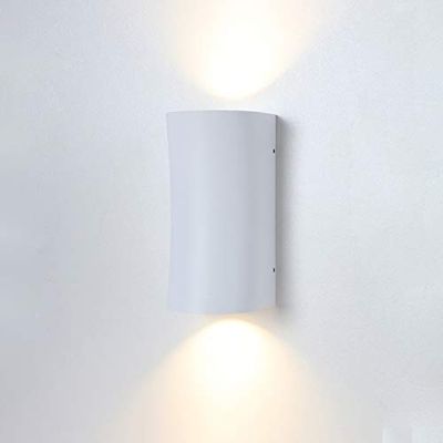 Lussiol E350071 - Lampada da parete per interni/esterni, in metallo, 35 W, colore: Bianco