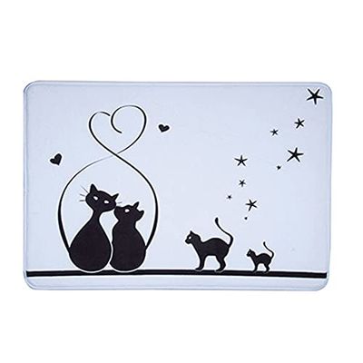 MSV Tapis de Bain en Mousse à mémoire de Forme 50 x 70 cm