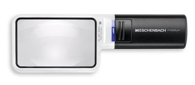 ESCHENBACH Lente d'ingrandimento OPTIK con illuminazione a LED mobiluxLED, ingrandimento: 3 x dimensioni della lente: 90 x 54 mm