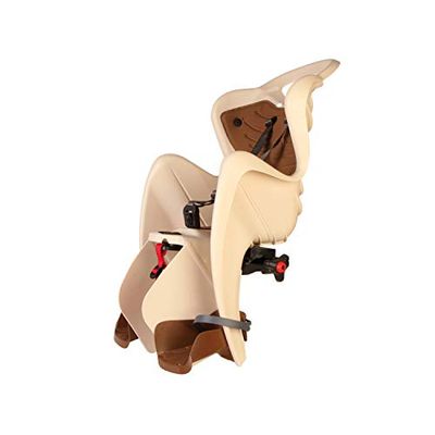 Mr. Fox - Asiento Posterior de Bicicleta - para niños de hasta 22 kg, de 3 a 8 años - Se Fija al Portaequipaje - Beige