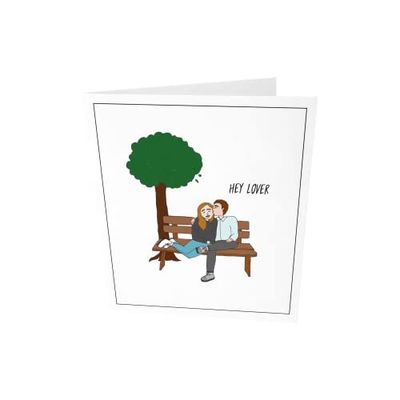 The Gift Label Carte d'accueil - Hey lover