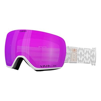 Giro Lusi Lunettes de neige pour femme Blanc/rose vif Verres infrarouges Taille unique