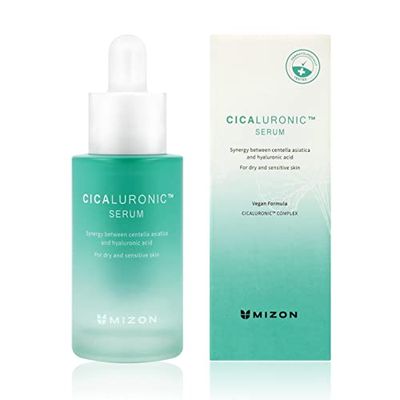 MIZON Cicaluronic serum, soothing, moisturising, hyaluronic acid, vegan formula, Korean skincare (30 ml)