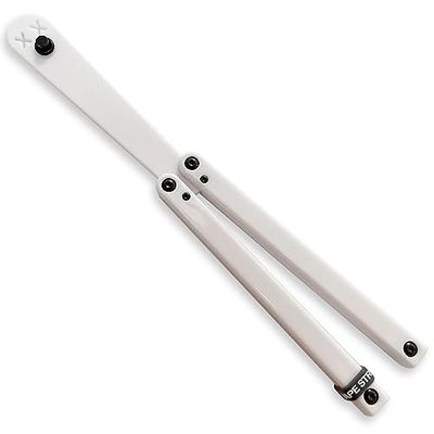 Larqety Strumento pieghevole in plastica, robusto e leggero, eccellente equilibrio, strumento di pratica per principianti (bianco)