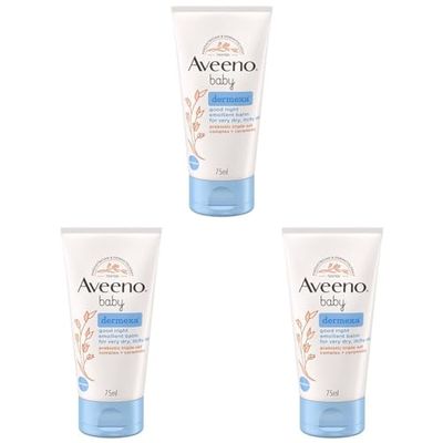 Aveeno Baby Dermexa Good Night Emollient Balm, 75 ml (Pack of 3)