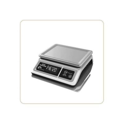 LITTLE BALANCE 8213 LBP 50 Professional Professionele weegschaal, 50 kg/5 g, werkt op batterijen, zonder batterijen, zwart/roestvrij staal