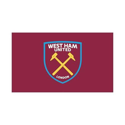 Licensed Décor West Ham United FC - Adhesivo de vinilo para pared, tamaño mediano, 100 cm de ancho x 60 cm de alto, escudo de color sobre clarete