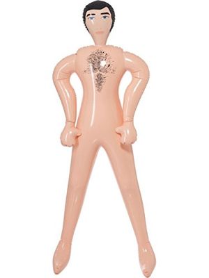 Inflatable Blow-Up Doll, Male, Pink, 140cm/55in