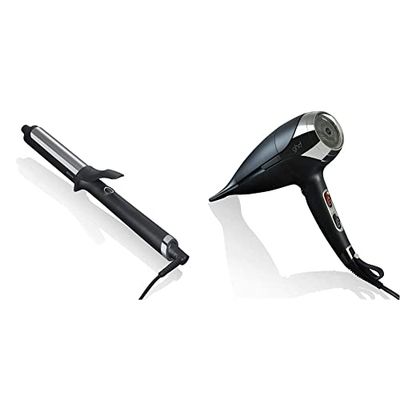 GHD - Curve Soft Curl Tong - Boucleur (Noir) & Helios - Seche Cheveux (Noir)