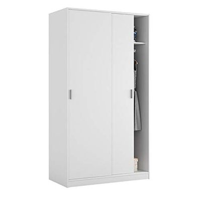 Habitatdesign Armário de portas de correr. Medidas: 100x200x50 cm de profundidade.