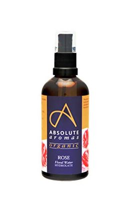 Absolut Aromas Certifierad Organisk Bulgariskt Rosvatten 100 ml - Ren, Naturlig, Närande och Återfuktande Ansiktstoner Spray - Lämplig för Alla Hudtyper