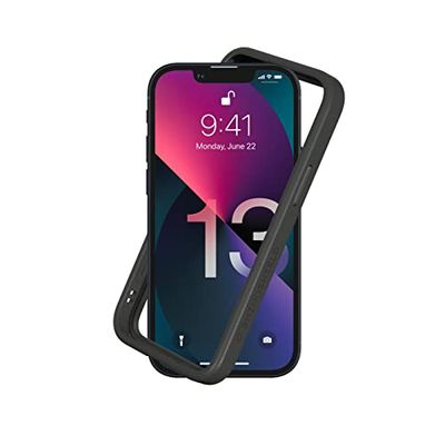 RhinoShield Bumper Case compatible with [iPhone 13 mini] | CrashGuard NX - Shock Absorbent Slim Design Protective Cover 3.5M / 11ft Drop Protection - Graphite
