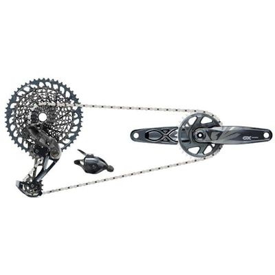 SRAM GX Eagle Groupset – korba 175 mm, 32 t, DUB, przerzutka tylna, 12-biegowa kaseta 10-52t i łańcuch 12-biegowy
