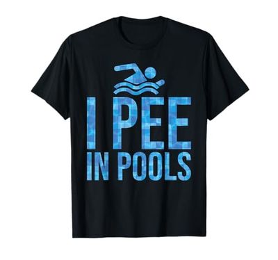 Scherzi Divertenti di Nuoto I Pee In Pools Maglietta