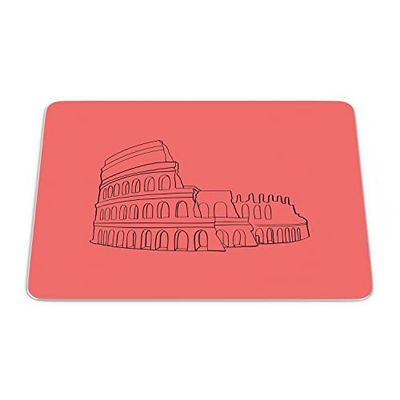 Bonamaison, Rectangular Digital Printed Mouse Mat Non-Slip Bottom for Office and Home Size: 22 x 18 cm