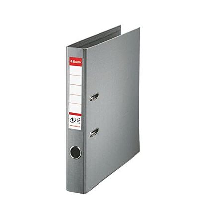 Esselte, Classeurs à levier A4 N°1, Gris, Dos de 50 mm, Plastique, Lot de 1, Gamme Vivida, 811480