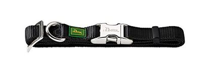 Hunter - Collar Vario Basic con cierre de aluminio L cuello 45-65 cm negro