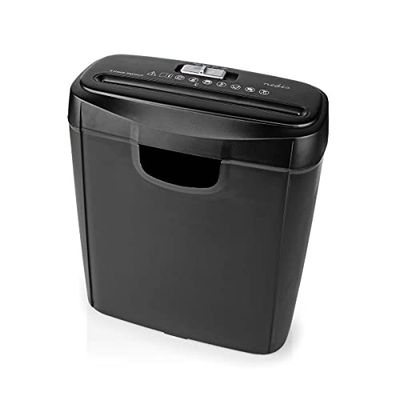 Distruggi documenti - 6x pagine A4-10 l - Standard di sicurezza: DIN 2-190 W - Nero