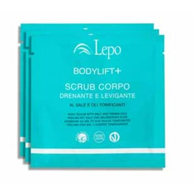 LEPO | Bodylift + Scrub Corpo 3x40g, Trattamento Esfoliante con Sale Marino e Oli Naturali, Confezione da 3, Per una Pelle Vellutata e Radiante