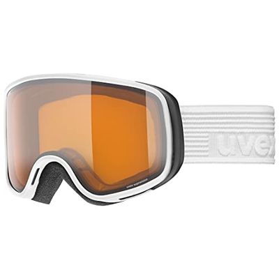 uvex scribble LG, Skidglasögon unisex barn, white/lasergold-clear, one size