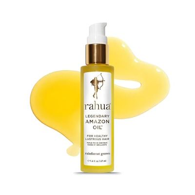 Rahua Legendary Amazon Hair Oil, 1,6 ml, olio biologico a base vegetale ad alta lucentezza per il controllo dell'effetto crespo, doppie punte, flyaway, nutre e rinforza per capelli morbidi, leggero,