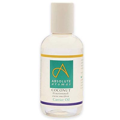Absolute Aromas Gefractioneerde Kokosolie 150 ml - 100% Pure, Ongeparfumeerde en Natuurlijke Basisolie - Voor Massage, Aromatherapie en Etherische Olie Mengsels - Gebruik op Haar en Huid