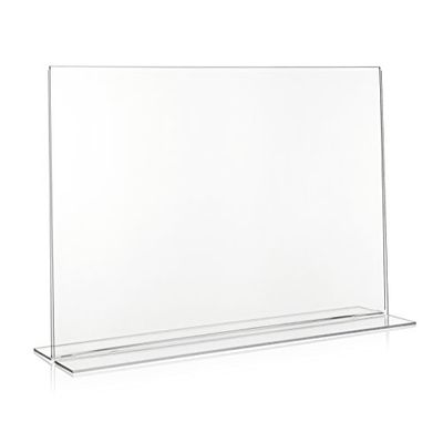 DIN A3 Advertising Stand/T-Stand in Landscape Format/Table Stand Made of Original Plexiglas®