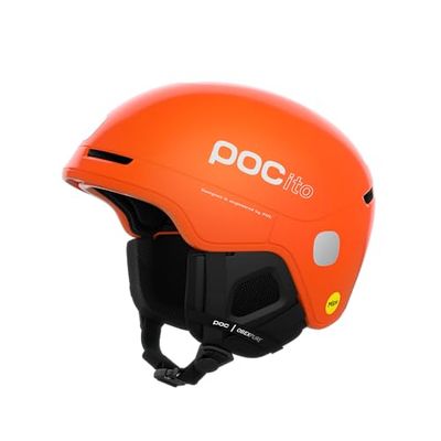 POC POCito Obex MIPS Casques de Ski Jeunesse Unisexe, Fluorescent Orange, M-L (55-58)