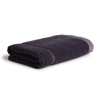 Möve New Heritage Pearls and Stitches Serviette de Toilette 100% Coton Gris foncé 50 x 100 cm