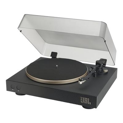 JBL Spinner BT, Hoogwaardige Bluetooth AptX-HD Platenspeler voor Speakers en Koptelefoons, in Zwart/Goud