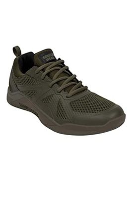 Gorilla Wear Hybrydowe buty do kulturystyki, do fitnessu, na siłownię, białe/białe, buty treningowe, sportowe, na co dzień, wielofunkcyjne, wygodne, treningowe, z logo, maksymalna swoboda ruchów, zielony, 36 EU