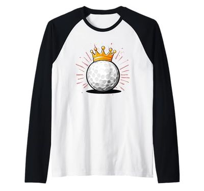 Costume da golf coronato fresco per gli amanti dello sport Maglia con Maniche Raglan