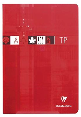 Clairefontaine 3168C - Cuadernos de laboratorio (A4, 90 g, 120 g, 40 hojas, 10 unidades), varios colores
