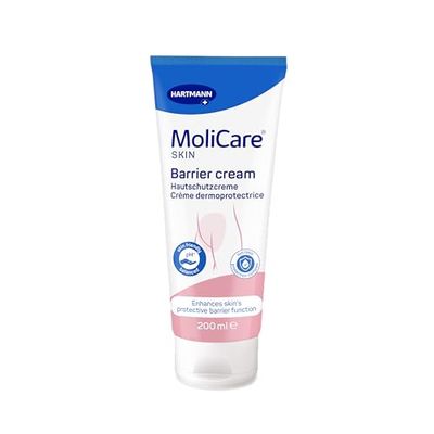 MoliCare Skin creme sem óxido de zinco: Proteção da pele, áreas irritadas, pele sensível, atuação de barreira, 200 ml