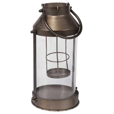 Creaciones Meng Koplamp, metaal en glas, goudkleurig, 19 x 16 x 33 cm