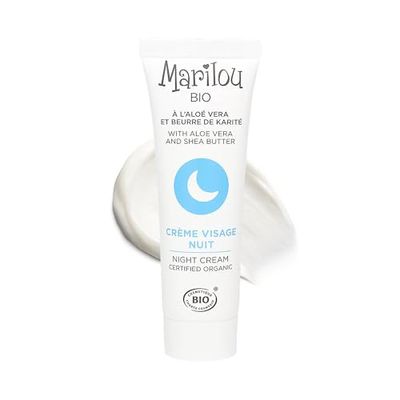 Marilou Organic face cream night Aloe Vera, Jojoba Oil, Avocado Oil 30ml