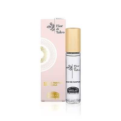 Helan, Fior di Talco - Parfum Femme Notes Fraîches d'Agrumes Eau de Parfum Parfum Féminin Floral à la Vanille et à la Fleur d'Oranger, Parfum Légèrement Musqué Le Parfum Femme Dure 4-5 Heures 10 ml