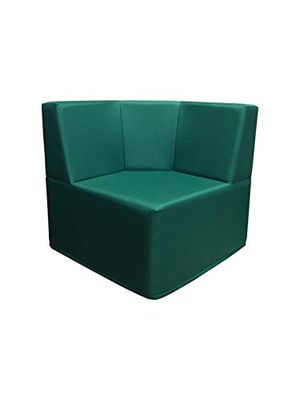 PanQube Module 5-D-GR SAVONA 60 Canapé d'angle pour enfant sans broderie Vert 60 x 60 x 30 cm