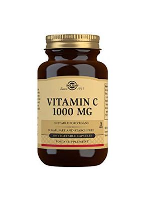 Solgar Vitamin C 1000mg - Healthy Immune System - Helps Fight Free Radicals - Vegan - Pack of 100 Capsules