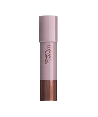 Snö Cosmetis bronzer konturering kallbrun neutral pinne med praktisk integrerad svamp Star System | "Sculptress"