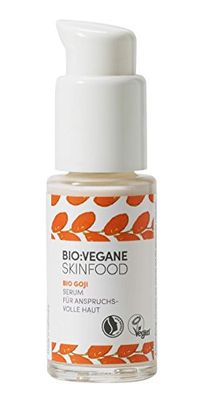 Bio?: Végane Skinfood Bio Goji Sérum pour Peau exigeante, végétalien, certification natrue, anti-âge, cosmétique naturel avec huile d'argan, 1er Pack (1 x 30 ml)