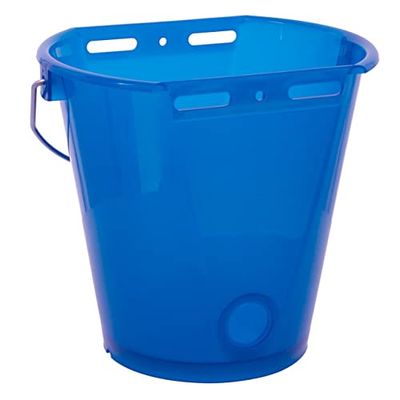 Kerbl Poubelle bleue transparente avec graduation, sans accessoires.