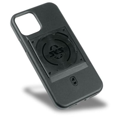 SKS GERMANY COMPIT COVER Telefoonhoes voor iPhone 12/12 Pro met bevestigingsvoorziening voor COMPIT-systeem, aangenaam gevoel, schokabsorberend, met houder, van slijtvaste kunststof