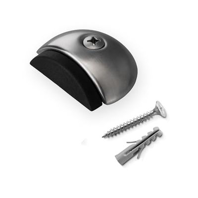 Semi-Spherical Door Stop, Stainless Steel, Resistant and Durable, Ideal for preventing Bumps on Walls and Keeping Doors in Place.